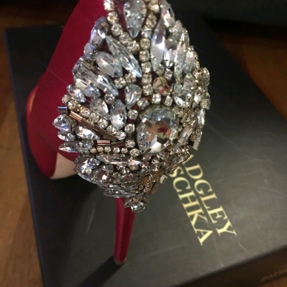 Badgley Mischka Kiara Pumps - Red 5.5 - Picture 4 of 4